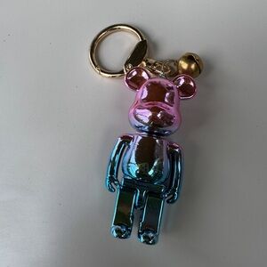 NEW blue and purple hombre key chain or bag charm